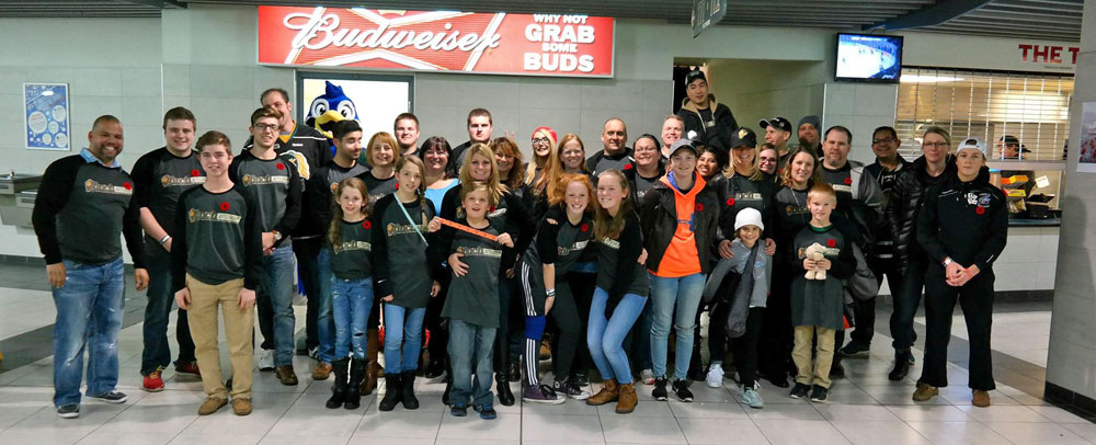 The Finch staff rallied in support of the Veternans Care Program at Parkwood Institute
